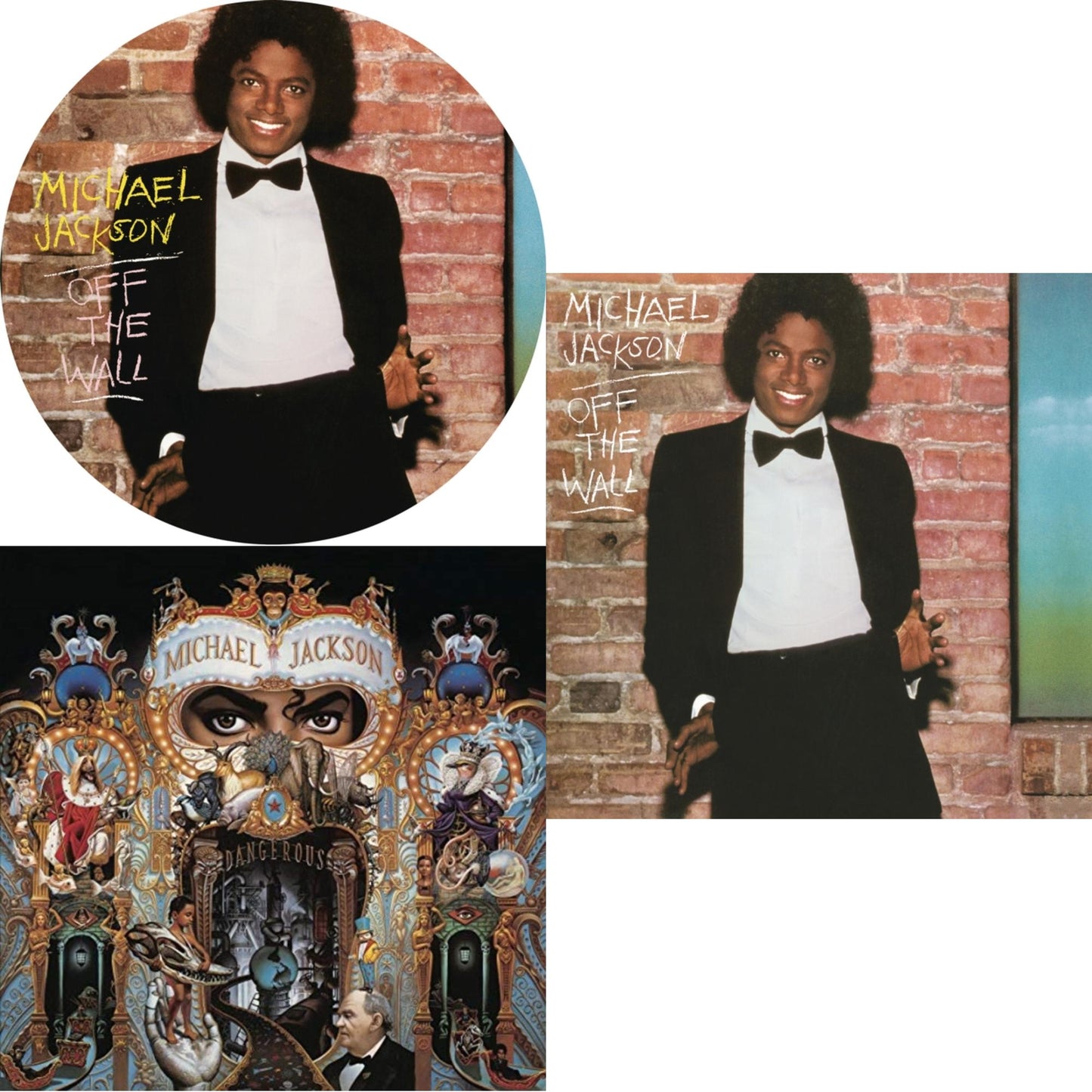 Michael Jackson - Off The Wall (Picture Disc) & Dangerous (180G/2LP) & Off The Wall (140G/Gatefold)