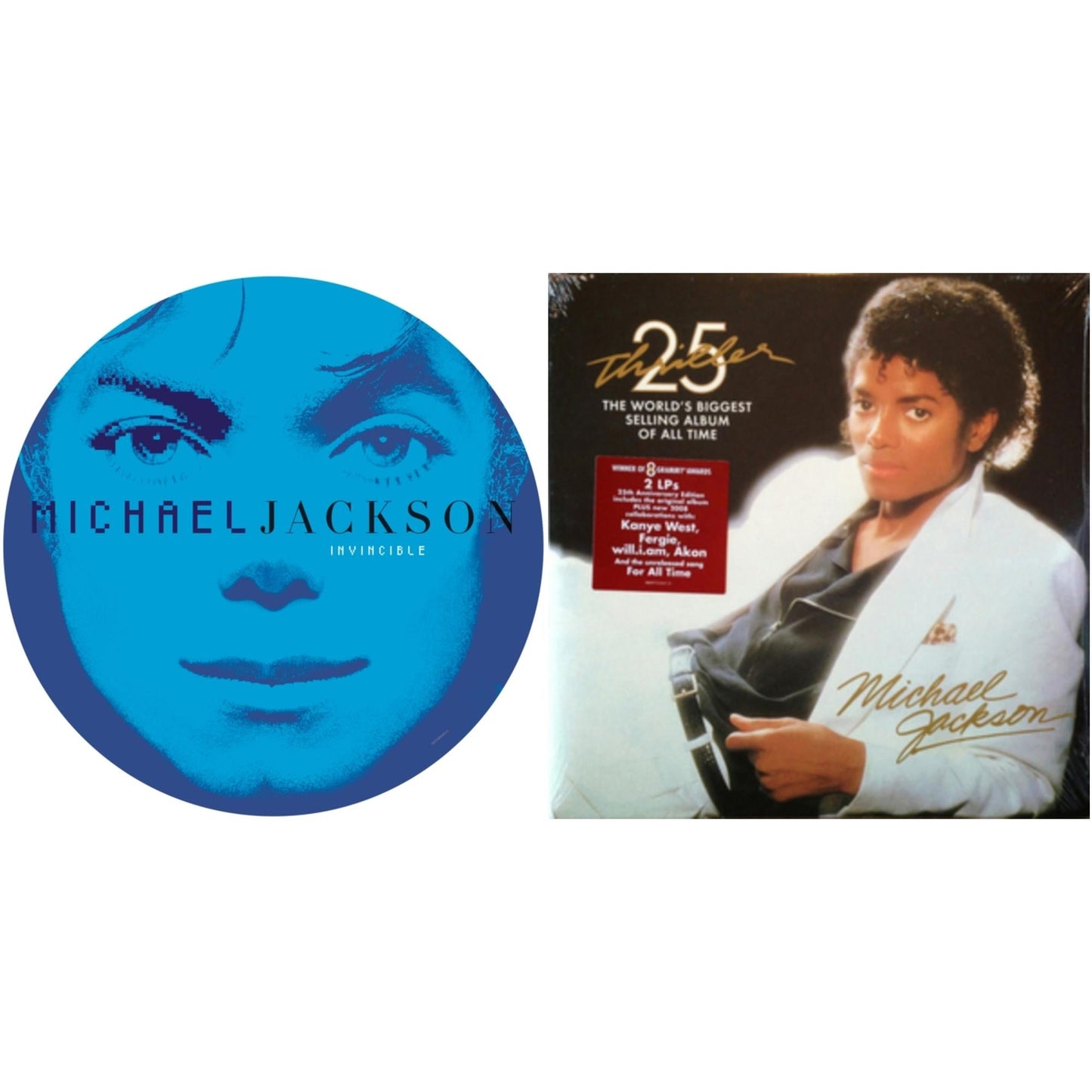 Michael Jackson - Invincible (2LP/Picture Disc) & Thriller (25Th Anniversary Edition/2LP/180G/Gatefold)