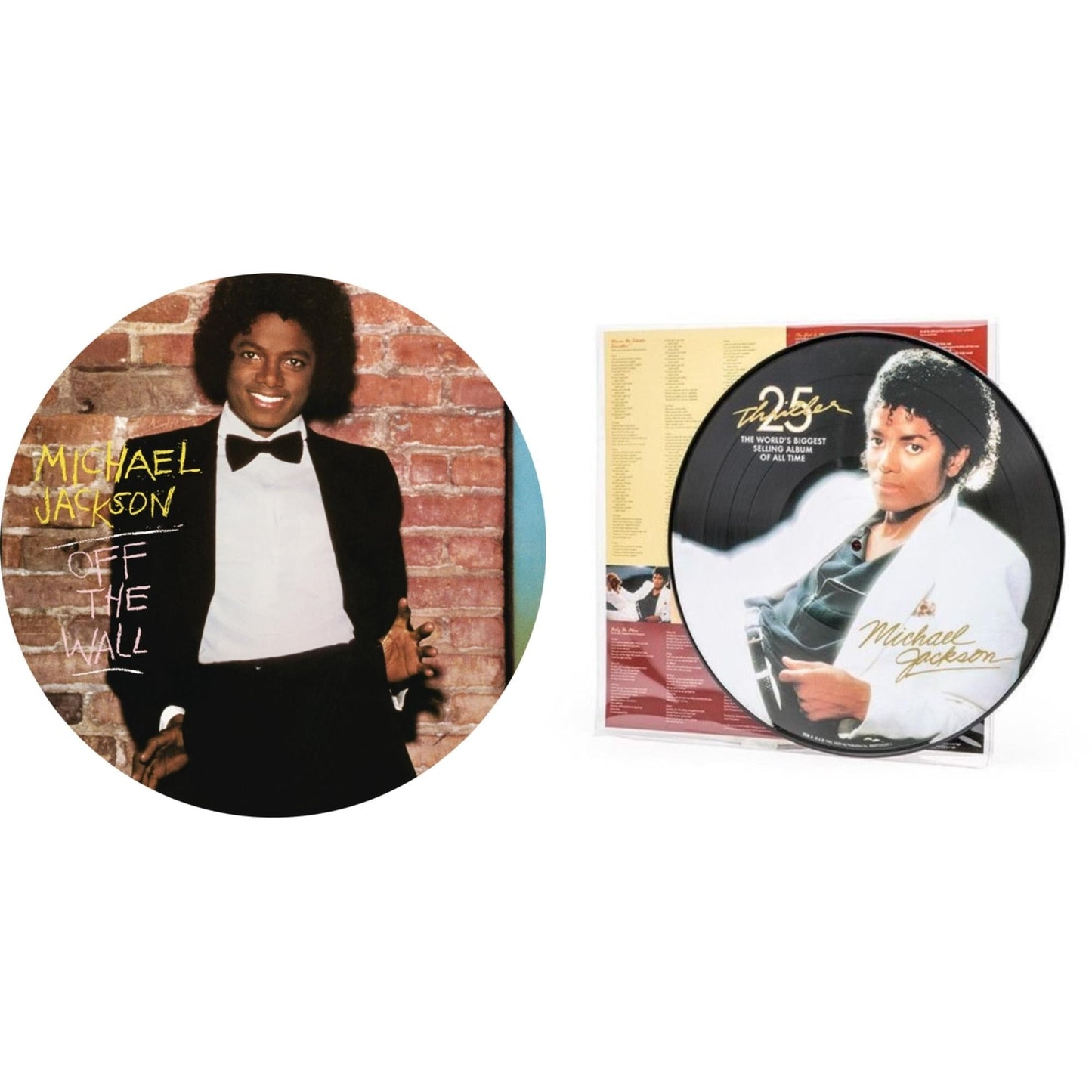 Michael Jackson - Off The Wall (Picture Disc) & Thriller (Picture Disc) - LP Vinyl Bundle