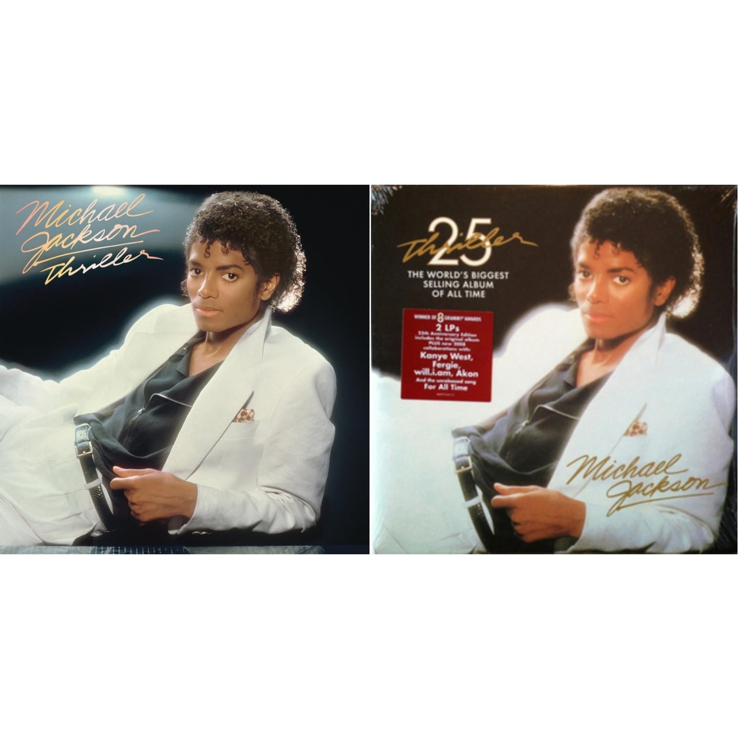Michael Jackson - Thriller (25Th Anniversary Edition/2LP/180G/Gatefold) & Thriller (140G/Gatefold)