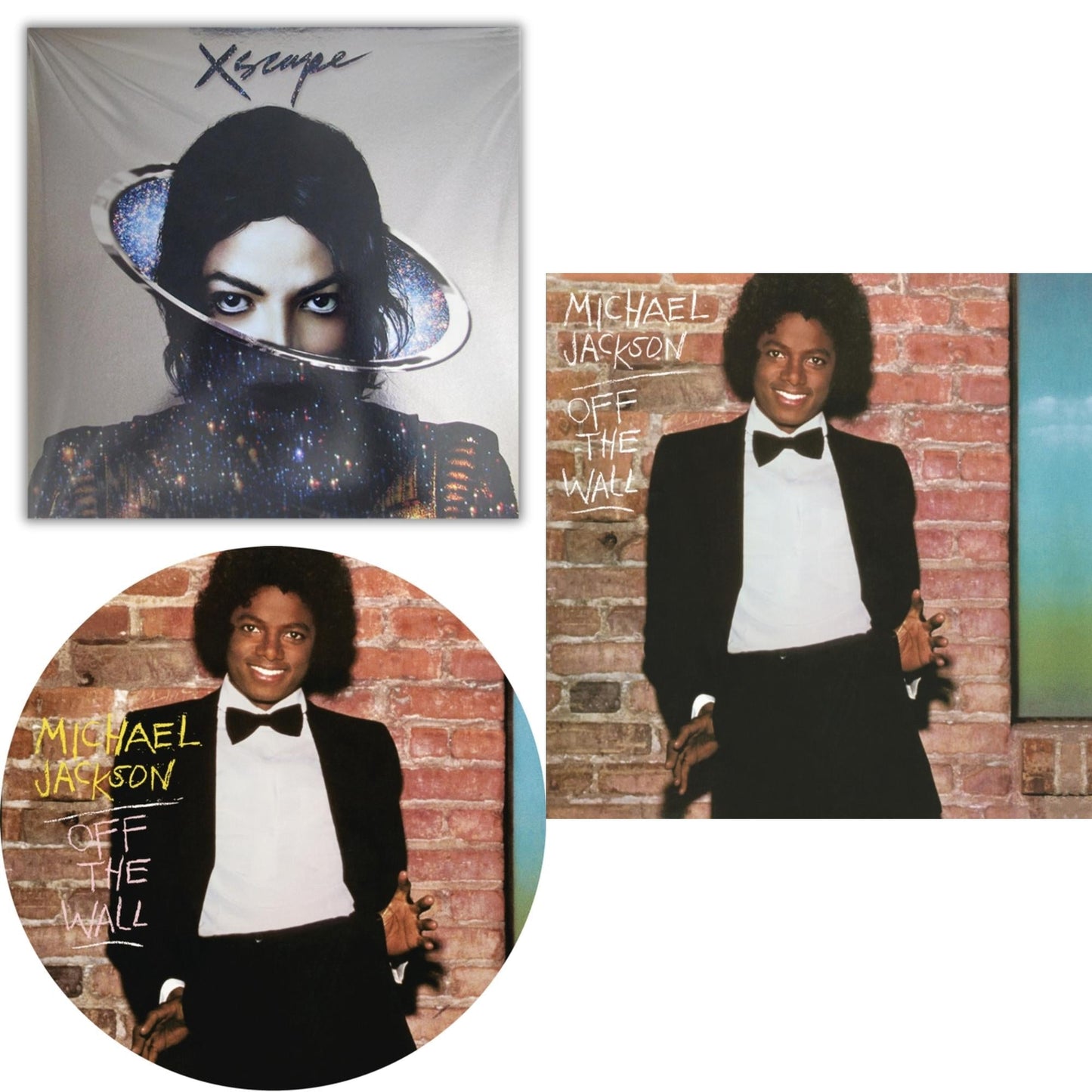 Michael Jackson - Off The Wall (Picture Disc) & Xscape & Off The Wall (140G/Gatefold) - LP Vinyl Bundle