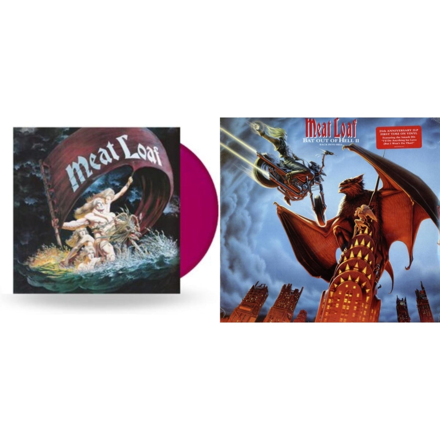 Meat Loaf - Dead Ringer (Dark Red Colored LP Vinyl/Import) & Bat Out Of Hell Ii: Back Into Hell (2 LP)