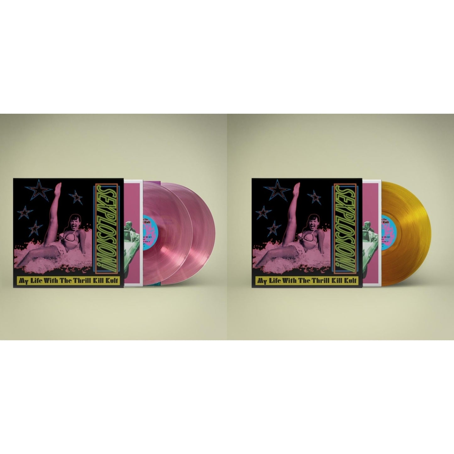 My Life With The Thrill Kill Kult - Sexplosion! (2LP/Reissue/Pink Vinyl) & Sexplosion! (Reissue/Limited/Orange LP Vinyl)