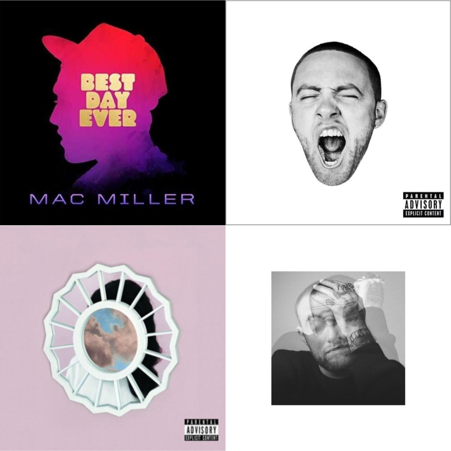 Mac Miller - Circles & Divine Feminine (X) & Go:Od Am (X) & Best Day Ever - CD Bundle