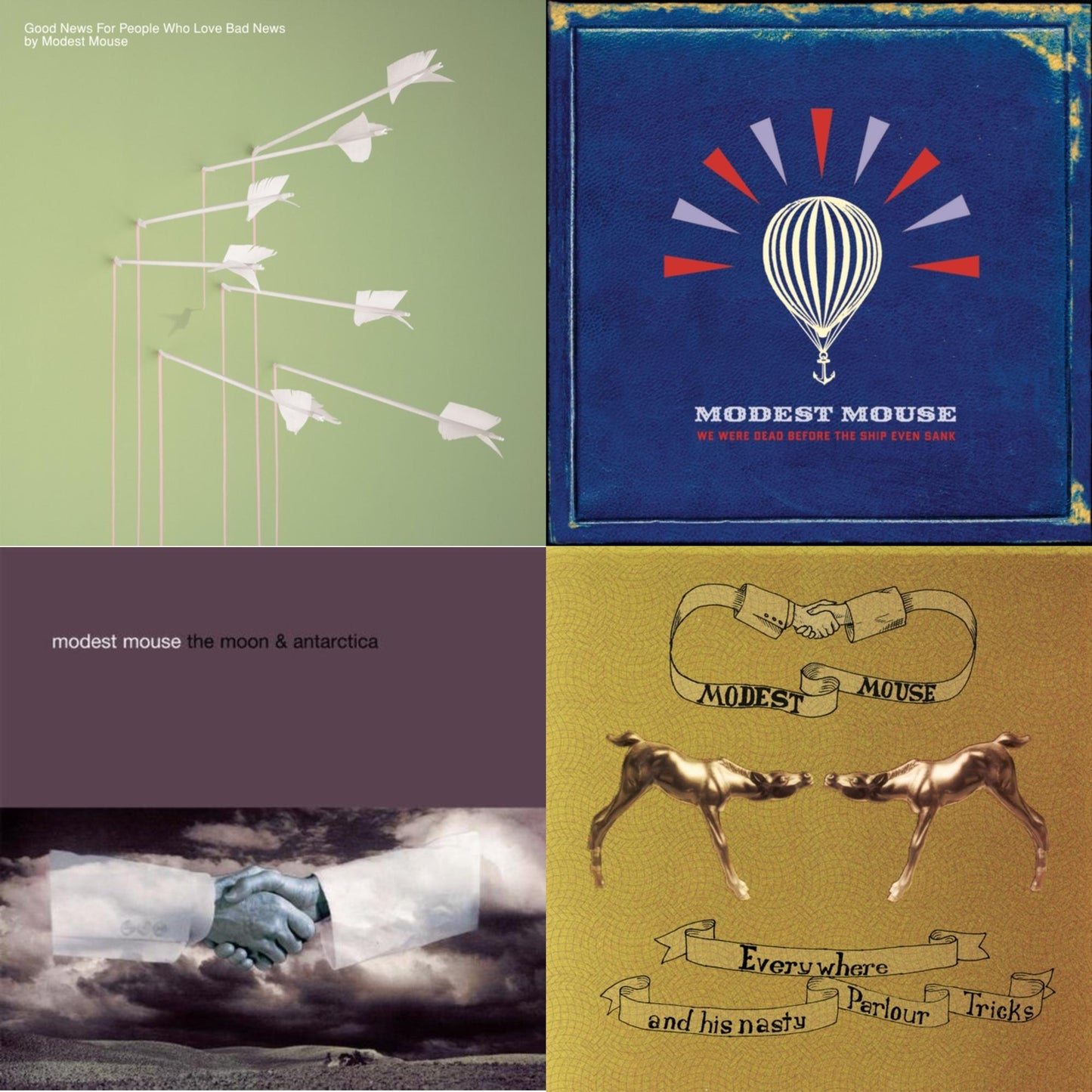 Modest Mouse - Good News For People Who Love Bad News & We Were Dead Before The Ship Even Sank & Moon & Antarctica (10Th Anniversary Edition) & Everywhere & His Nasty Parlour Tricks - CD Bundle