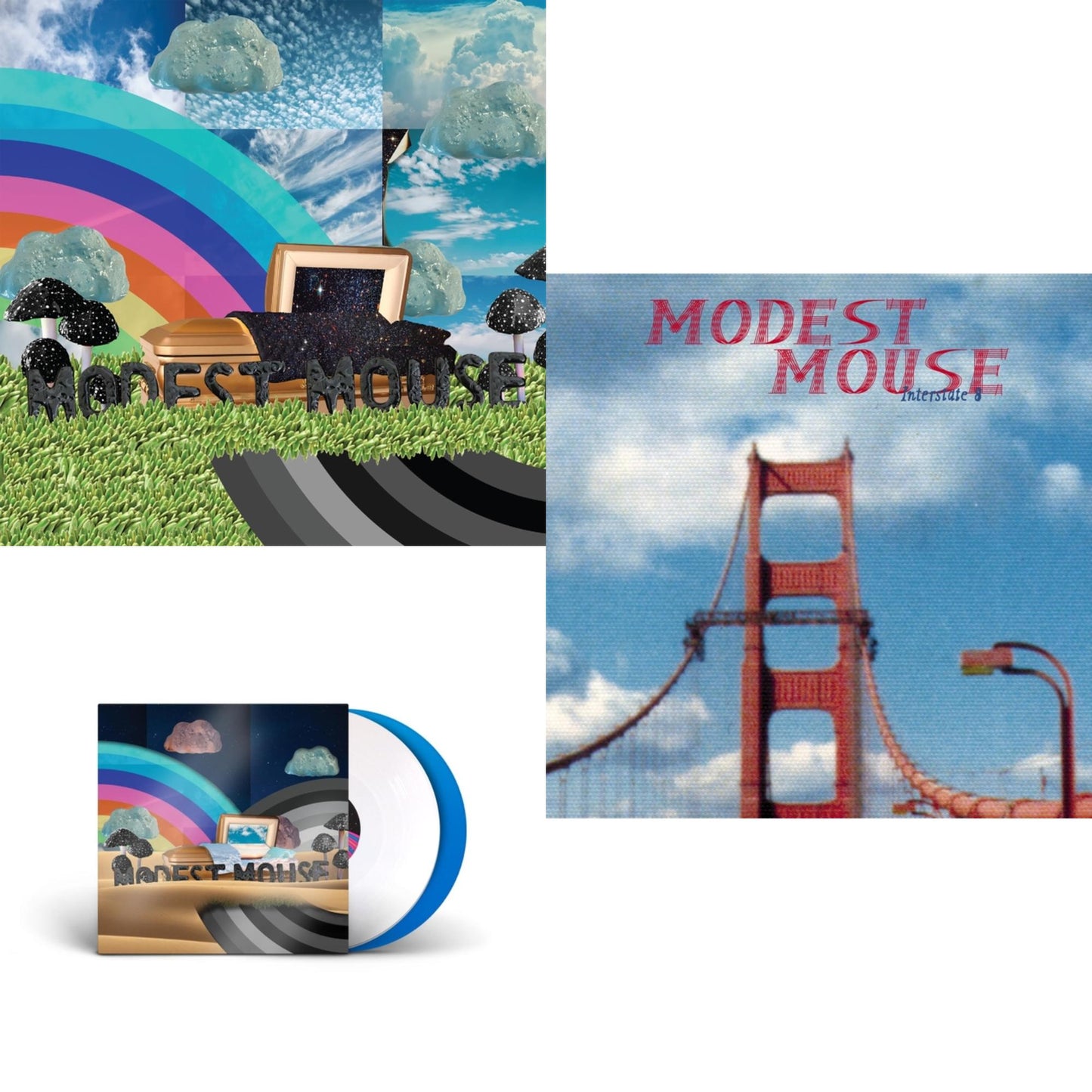 Modest Mouse - Golden Casket (X) (2LP) & Golden Casket (X) (Deluxe/Limited Edition/White & Sky Blue Vinyl/2LP) (I) & Interstate 8