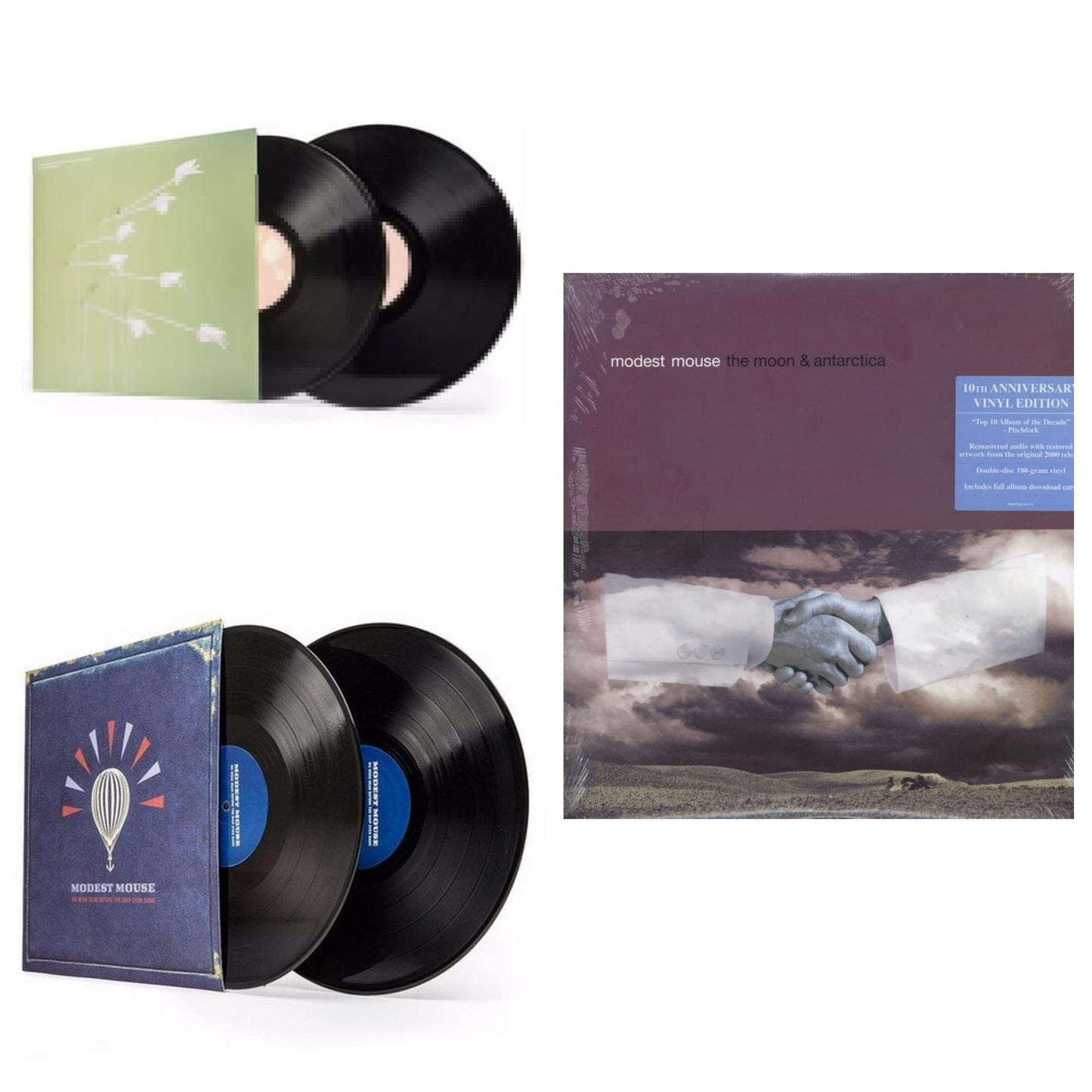 Modest Mouse - Good News For People Who Love Bad News (Pa/2LP/180G/Gatefold) & We Were Dead Before The Ship Even Sank & Moon & Antarctica (2LP/Dl Card/180G/10Th Anniversary Edition)