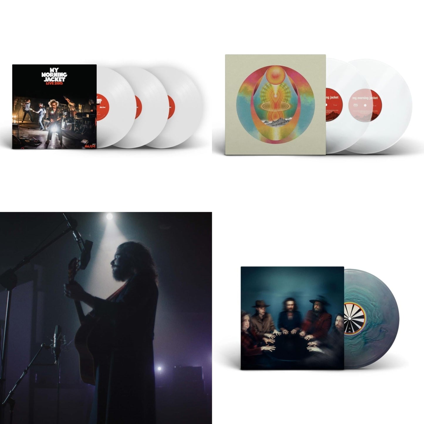My Morning Jacket - Live 2015 (White Vinyl/3LP) & My Morning Jacket (Clear Vinyl/2LP) & Live From Rca Studio A (Jim James Acoustic) & Is (Summer Sky LP Vinyl)