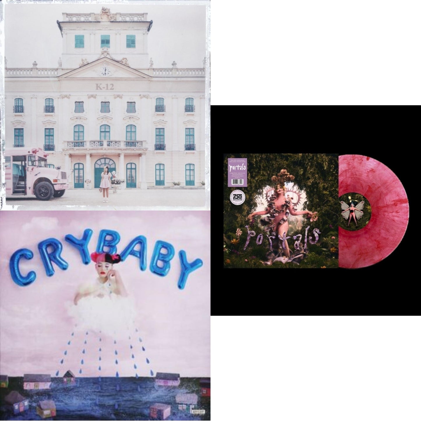 Melanie Martinez - K-12 & Portals (Bloodshot Translucent LP Vinyl) & Cry Baby (X) (Deluxe Edition/2LP)