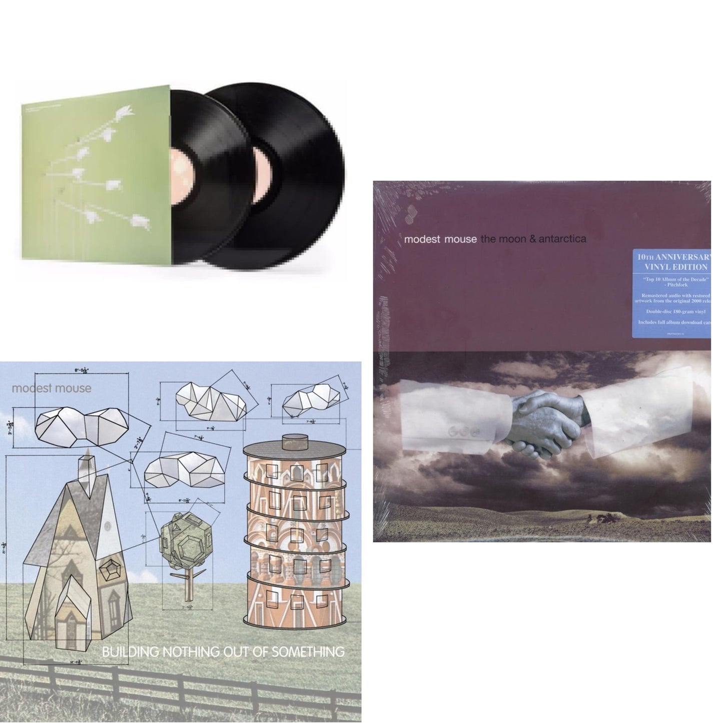 Modest Mouse - Good News For People Who Love Bad News (Pa/2LP/180G/Gatefold) & Building Nothing Out Of Something & Moon & Antarctica (2LP/Dl Card/180G/10Th Anniversary Edition)