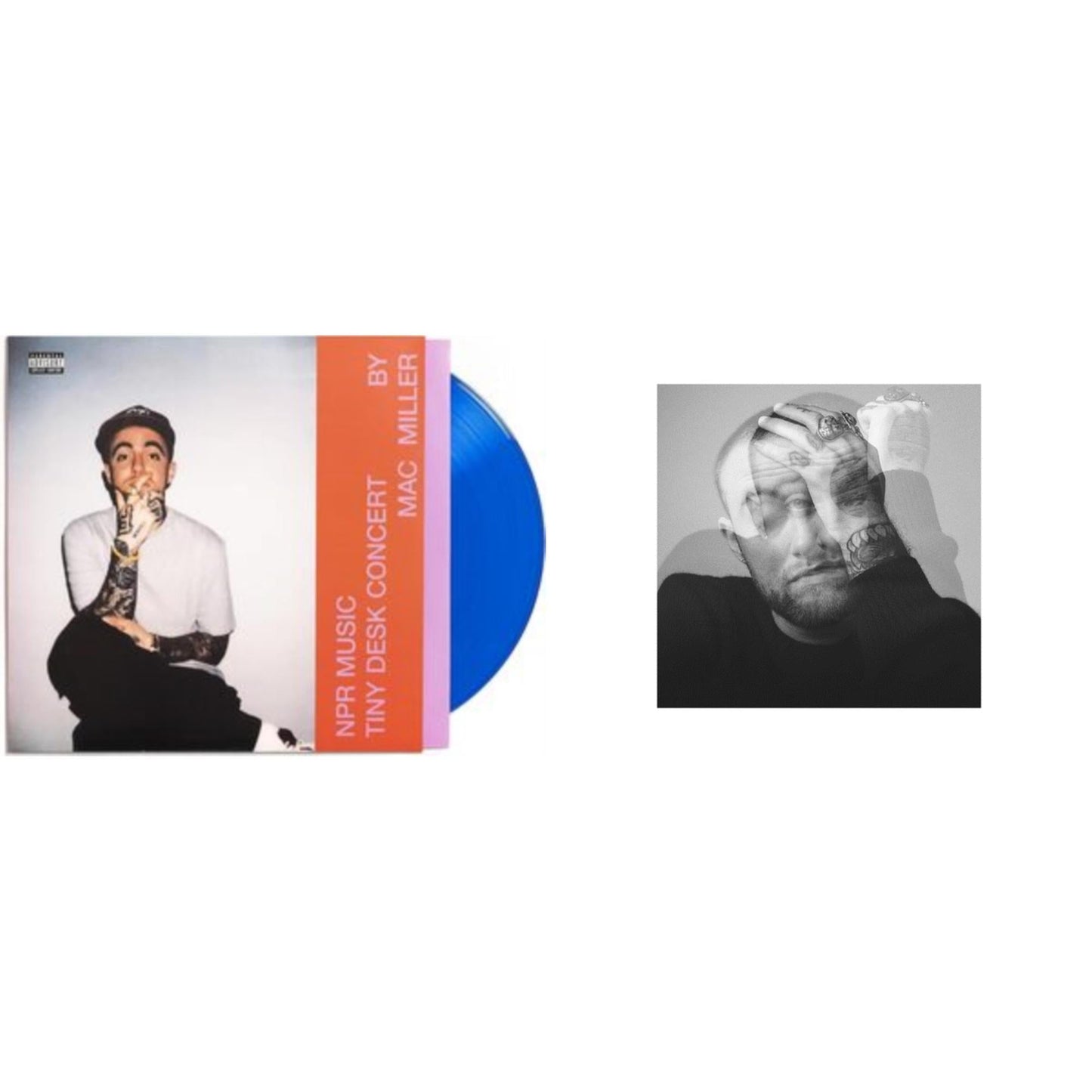 Mac Miller - Npr Music Tiny Desk Concert (Translucent Blue LP Vinyl/B-Side Etching/Insert) & Circles (2LP/Clear Vinyl)