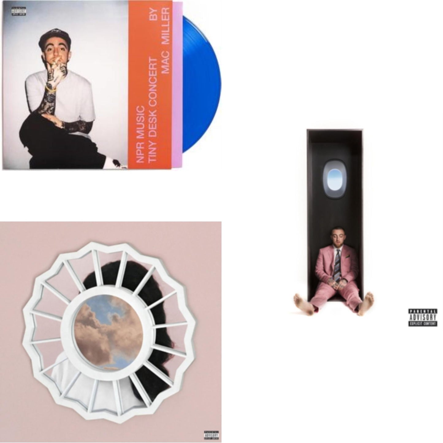 Mac Miller - Npr Music Tiny Desk Concert (Translucent Blue LP Vinyl/B-Side Etching/Insert) & Swimming (X) & Divine Feminine (X)