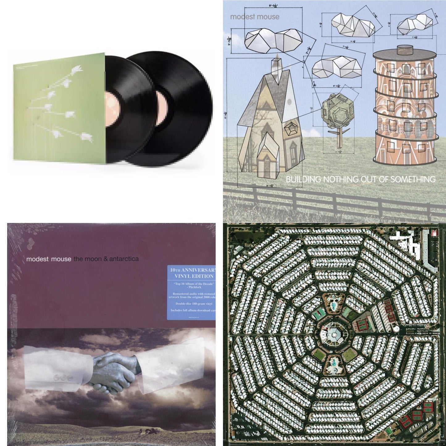 Modest Mouse - Good News For People Who Love Bad News (Pa/2LP/180G/Gatefold) & Building Nothing Out Of Something & Moon & Antarctica (2LP/Dl Card/180G/10Th Anniversary Edition) & Strangers To Ourselves (2LP/180G/Dl Card)