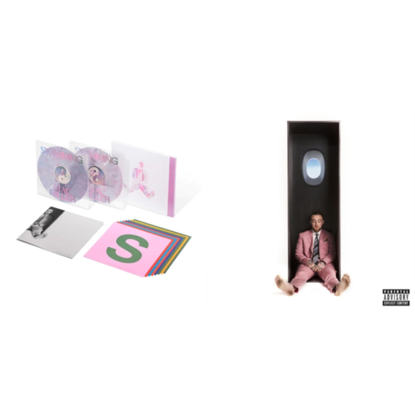 Mac Miller - Swimming (5 Year) (2LP/Milky Clear/Hot Pink/Sky Blue Marble Vinyl) & Swimming (X)