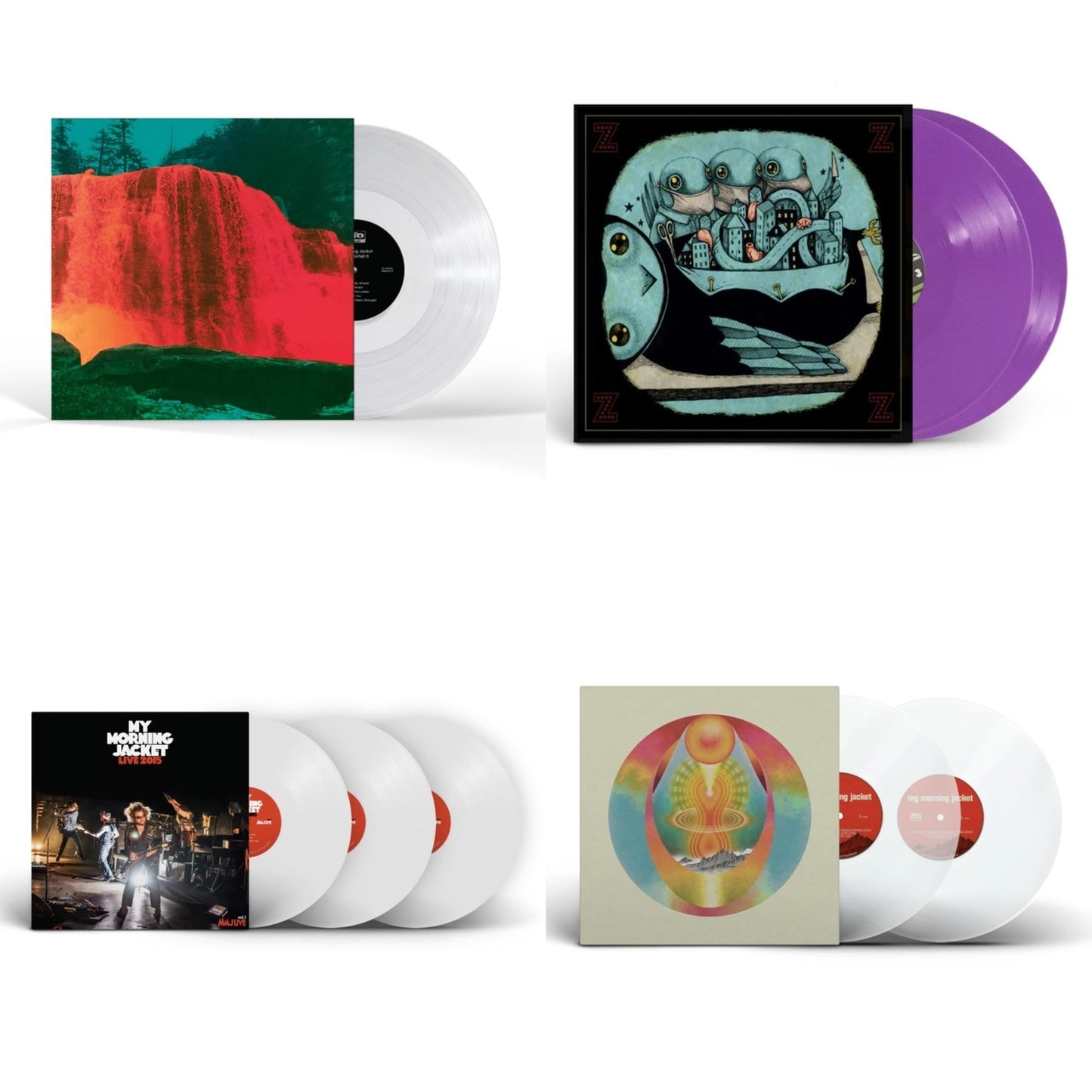 My Morning Jacket - Waterfall Ii (Clear LP Vinyl) & Z (2LP/Purple Vinyl) & Live 2015 (White Vinyl/3LP) & My Morning Jacket (Clear Vinyl/2LP)