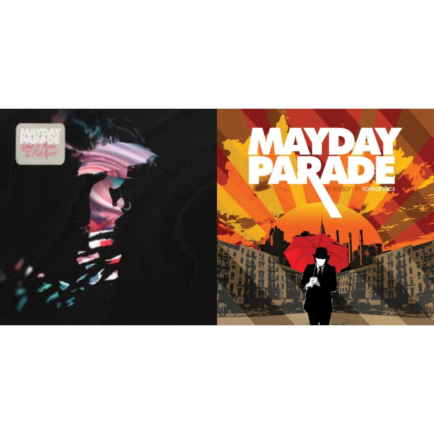 Mayday Parade - What It Means To Fall Apart (I) & Lesson In Romantics (Coke Bottle Clear LP Vinyl)