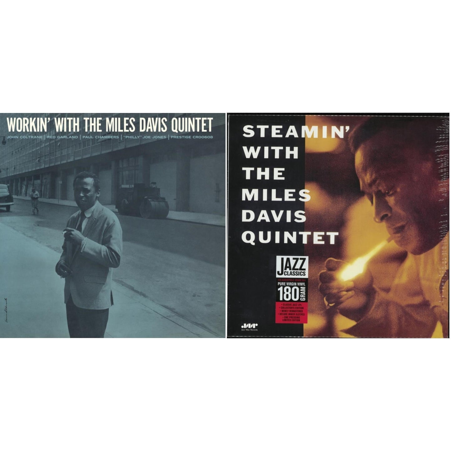 Miles Quintet Davis - Steamin & Workin' With The Miles Davis Quintet (Original Jazz Classics Series) - LP Vinyl Bundle