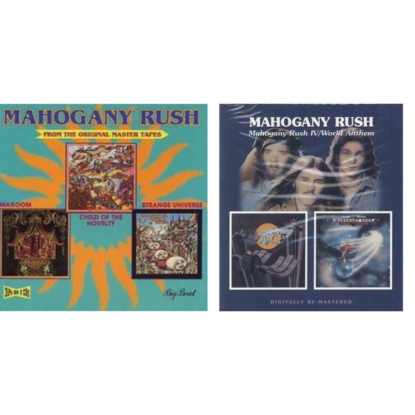 Mahogany Rush - Child Of The Novelty / Strange Universe / Maxoom & Mahogany Rush 4 / World Anthems (Remastered) - CD Bundle