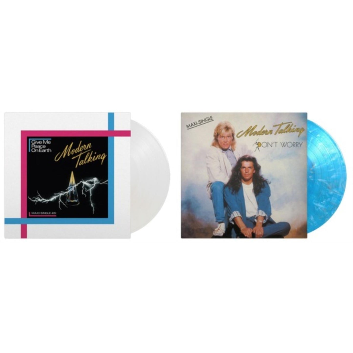 Modern Talking - Give Me Peace On Earth (Crystal Clear Vinyl/180G) & Don't Worry (180G/Blue, White & Black Marbled Vinyl)