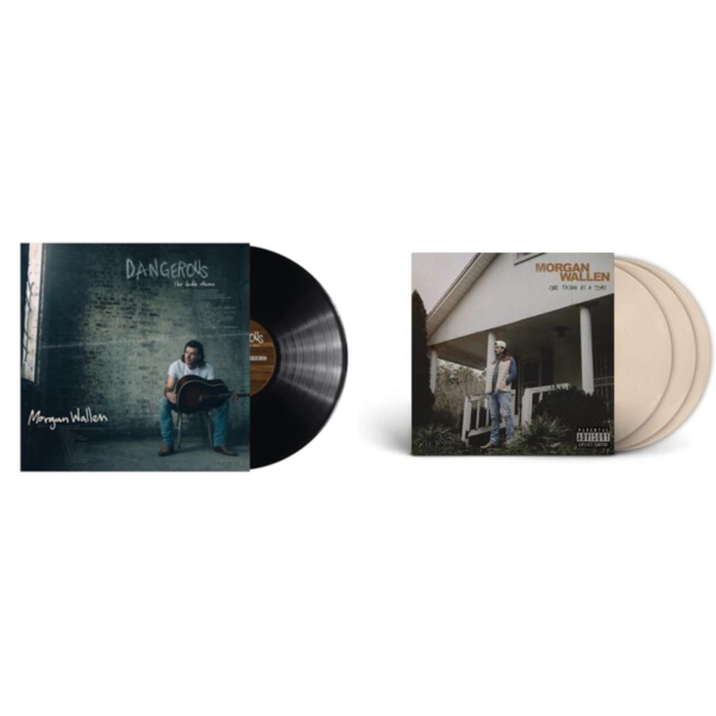 Morgan Wallen - Dangerous: The Double Album (3LP) & One Thing At A Time (X) (Bone White Vinyl/3LP)