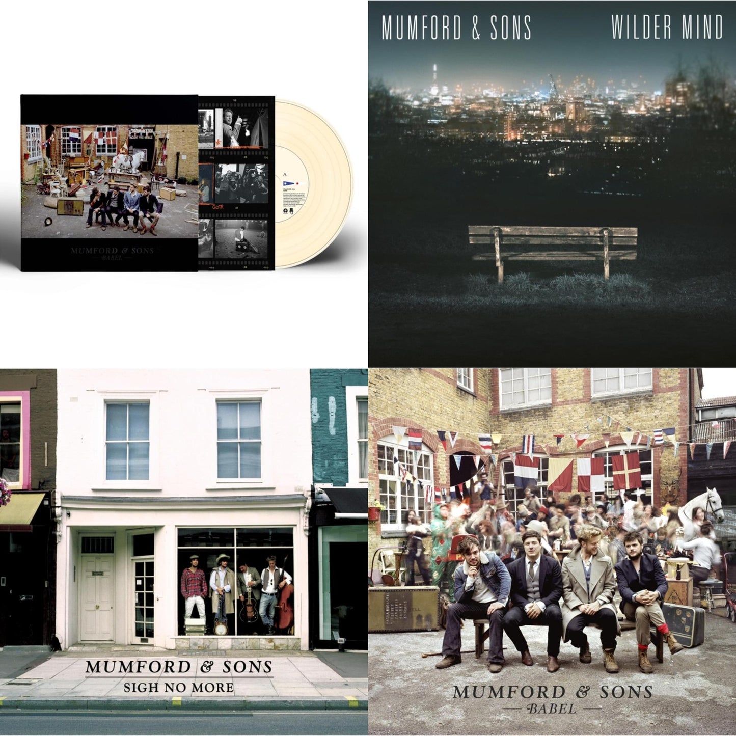 Mumford & Sons - Babel (10Th Anniversary/Cream LP Vinyl) & Wilder Mind & Sigh No More & Babel