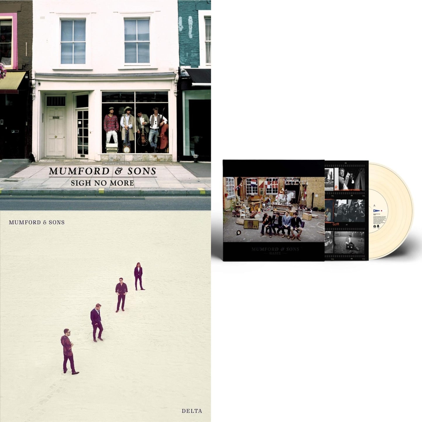 Mumford & Sons - Sigh No More & Delta (2LP) & Babel (10Th Anniversary/Cream LP Vinyl)