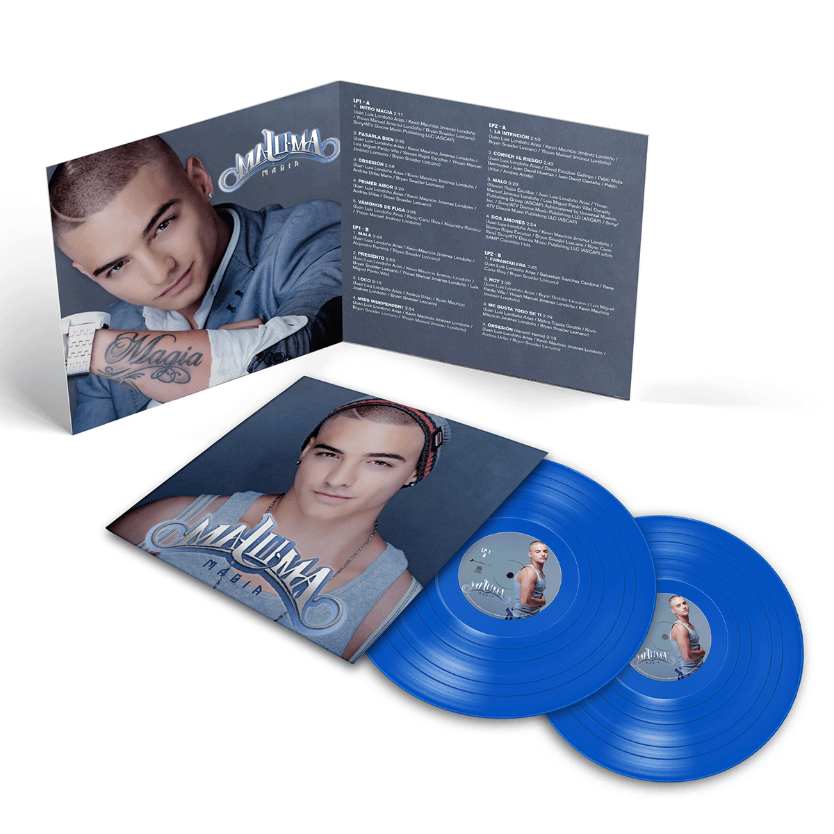 Maluma - Magia Blue Vinyl Record 2 LP