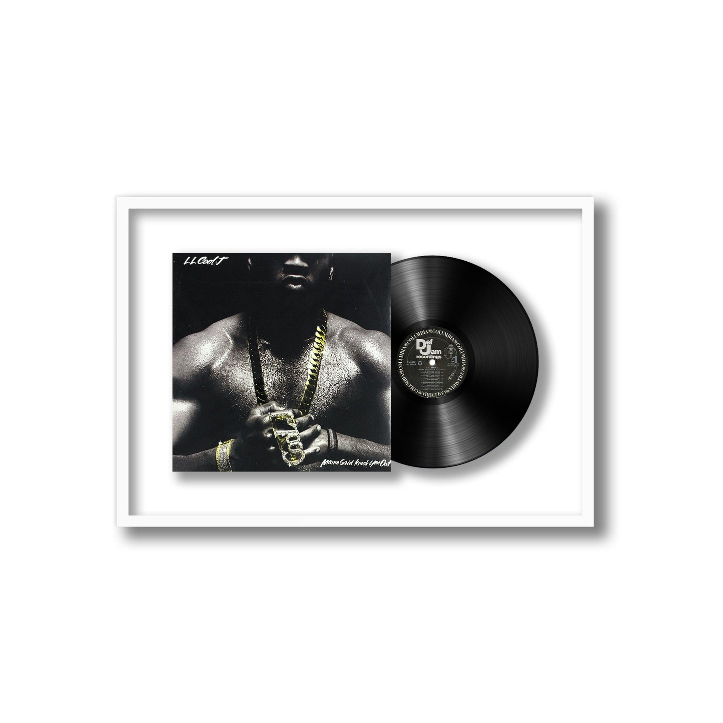 LL Cool J Mama Said Knock You Out Framed Vinyl Record