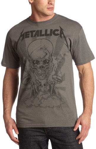 Metallica Men'S Metallica "Pushed Boris" T-Shirt, Charcoal, Medium Mens T Shirt Officially Licensed