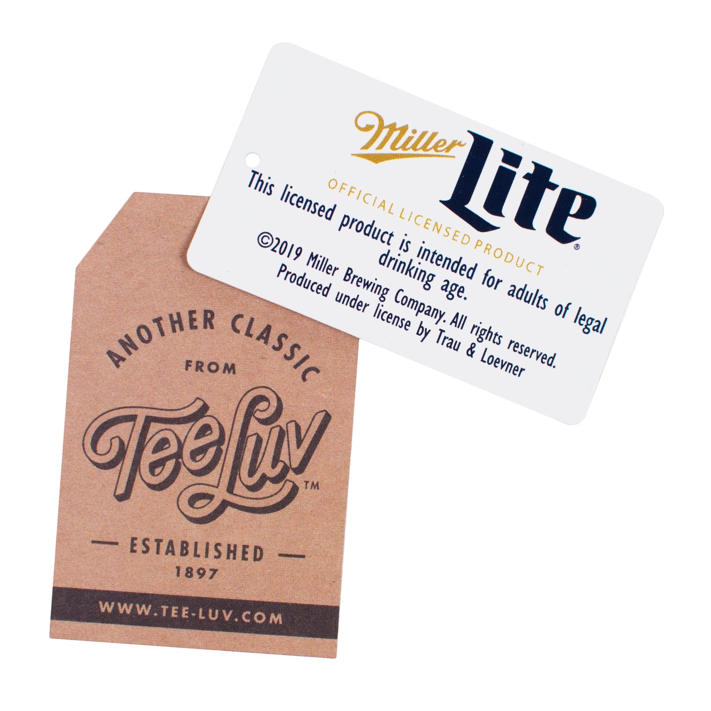 Miller Lite Beer Long Sleeve T Shirt Officially Licensed - White