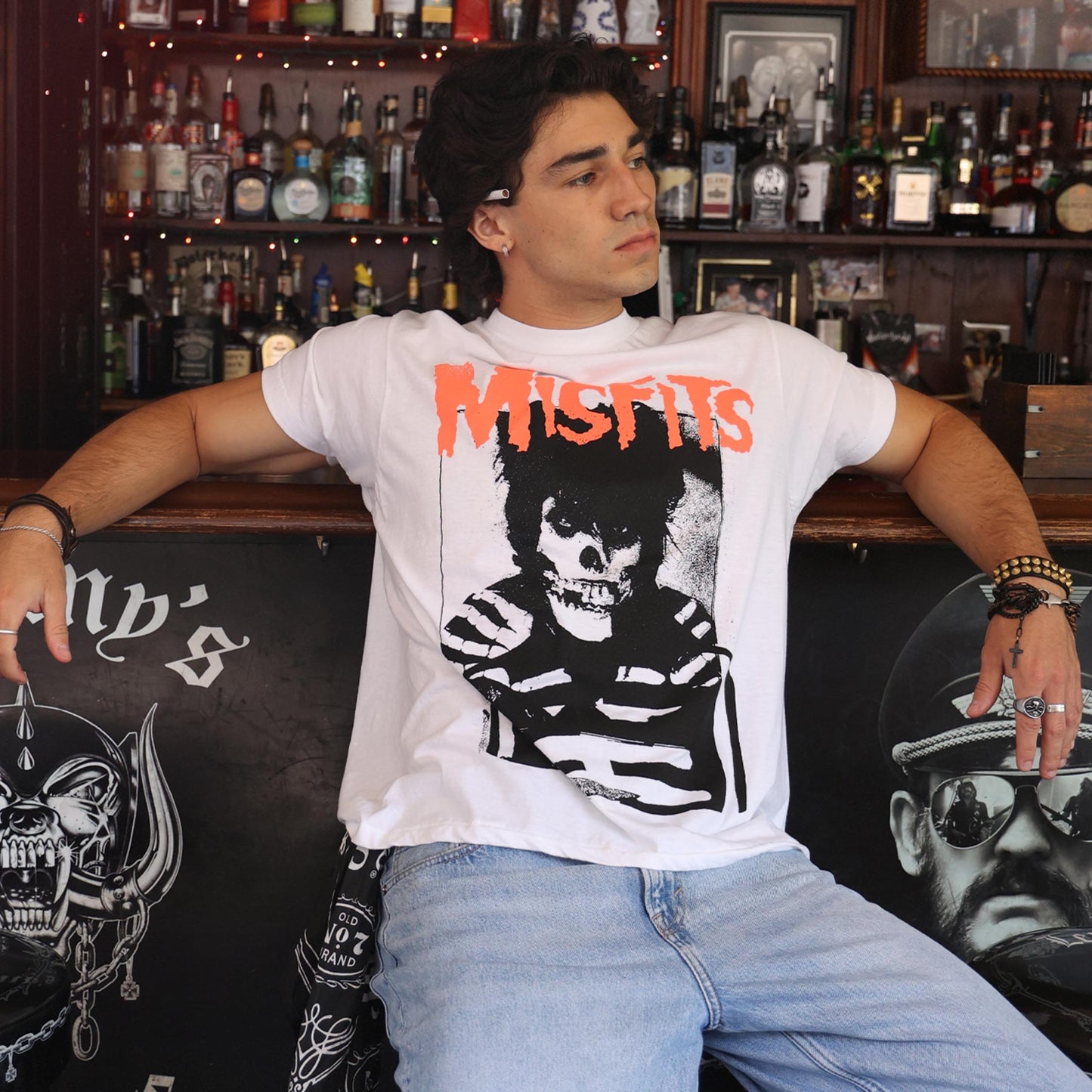 Misfits Hair Mens T Shirt White Officially Licensed