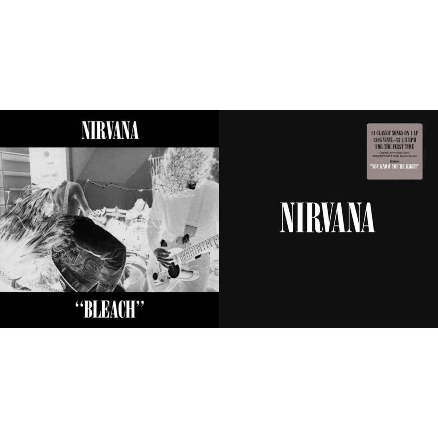 Nirvana - Bleach & Nirvana (150G/Dl Code) - LP Vinyl Bundle