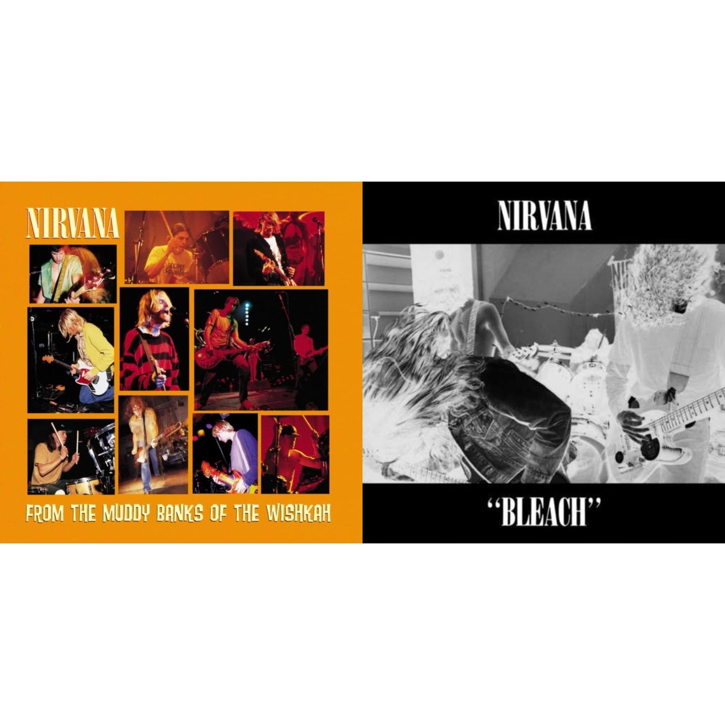 Nirvana - Bleach & From The Muddy Banks Of The Wishkah - LP Vinyl Bundle