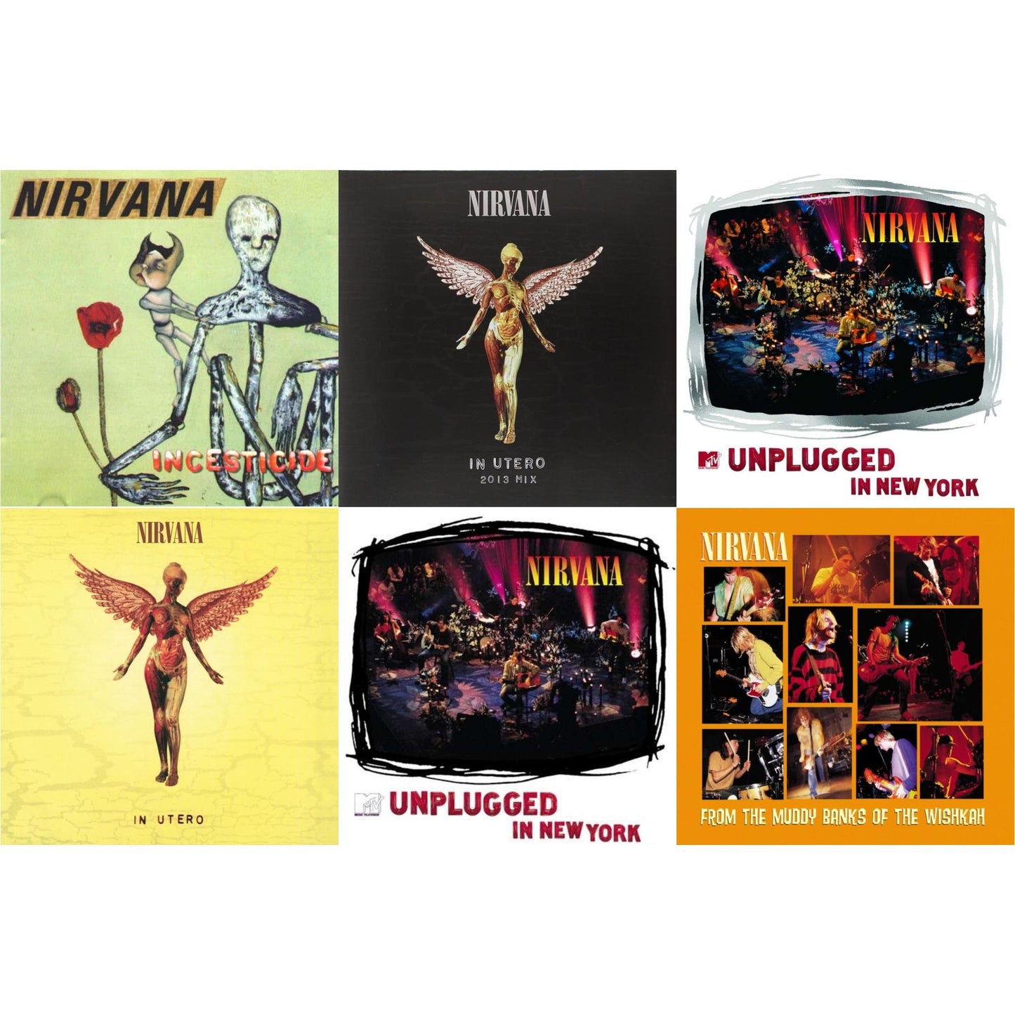 Nirvana - Incesticide (20Th Anniversary 45RPM Edition) & In Utero: 2013 Mix (2LP) & Mtv Unplugged In New York (2 LP) & In Utero (180G/33-1/3 RPM) & Unplugged In N.Y. & From The Muddy Banks Of The Wishkah