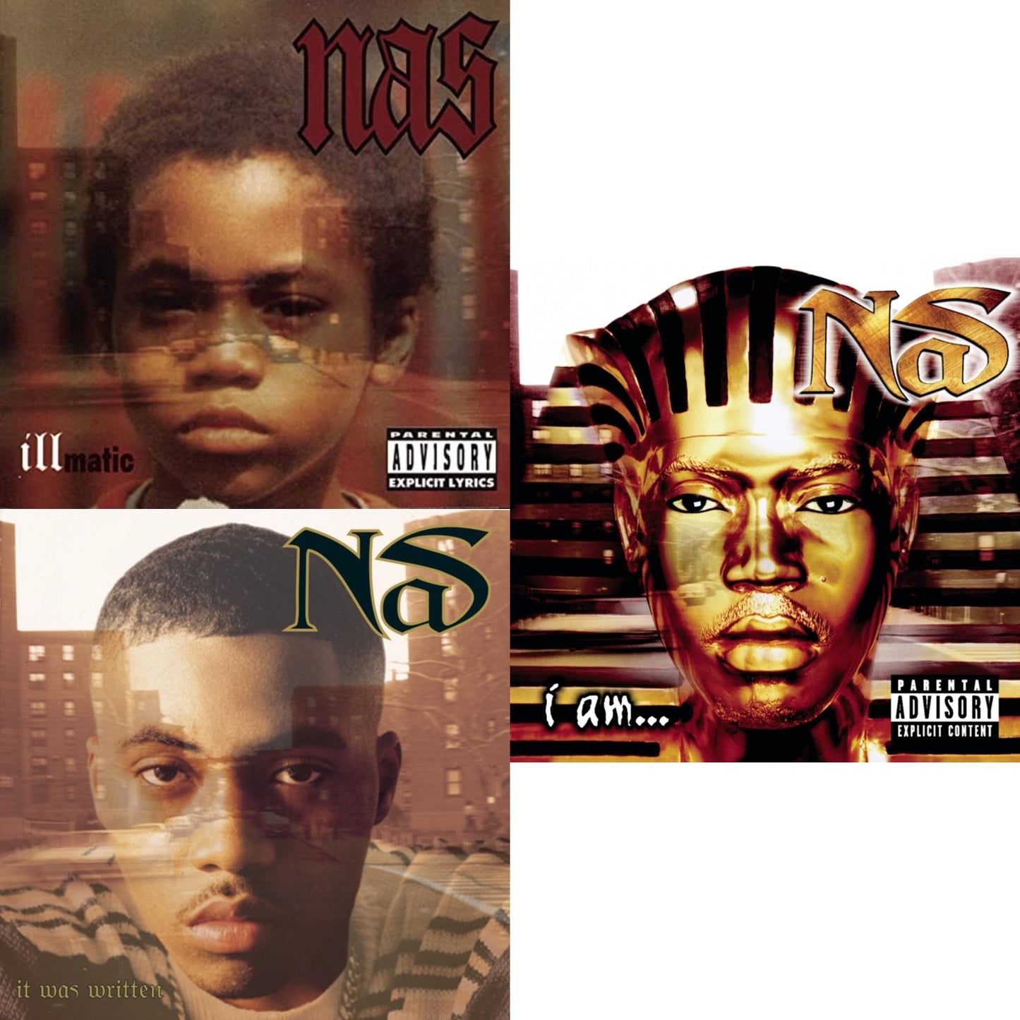 Nas - Illmatic & I Am & It Was Written - CD Bundle