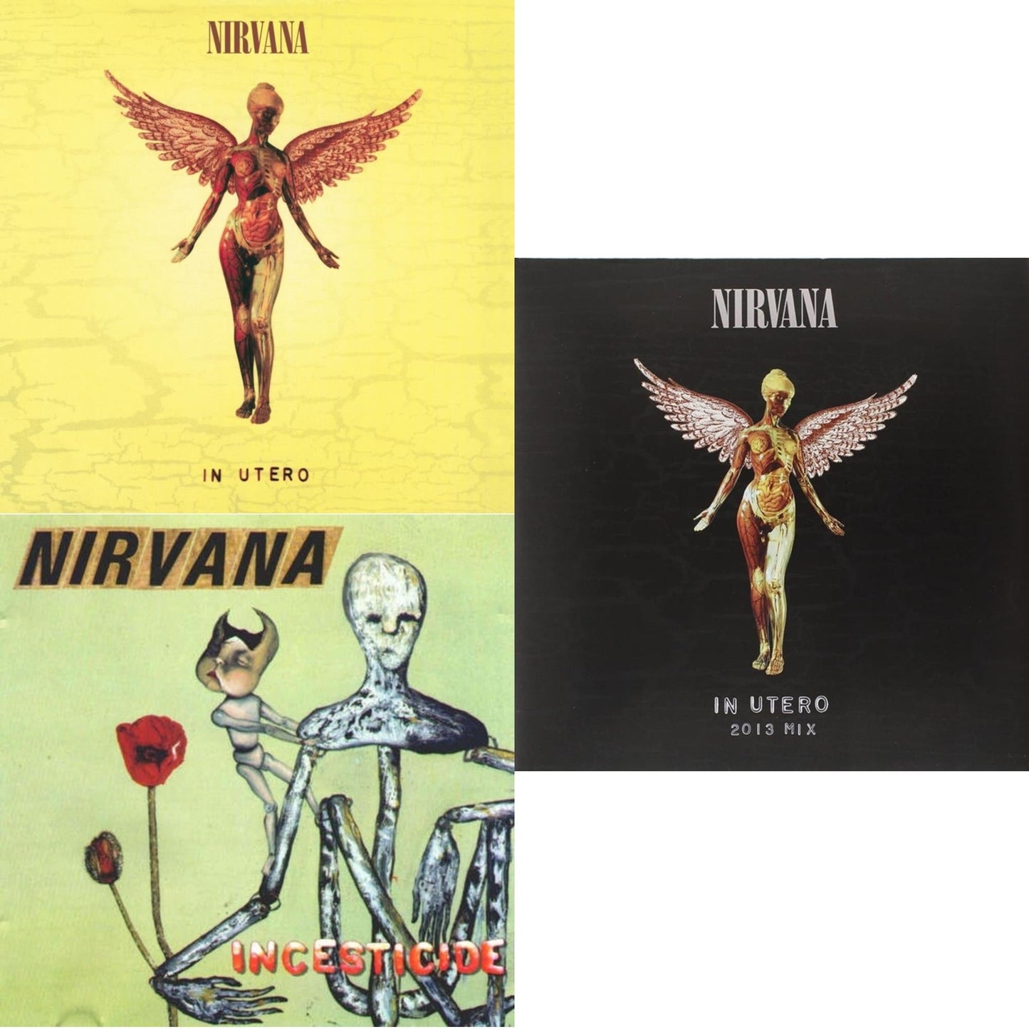 Nirvana - Incesticide (20Th Anniversary 45RPM Edition) & In Utero: 2013 Mix (2LP) & In Utero (180G/33-1/3 RPM)