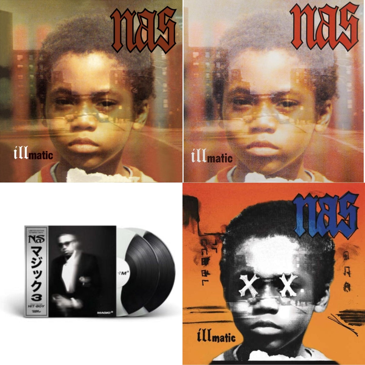 Nas - Magic 3 (2LP/Coloured Vinyl) & Illmatic & Illmatic & Illmatic Xx (Pa/180G/Dl Card)
