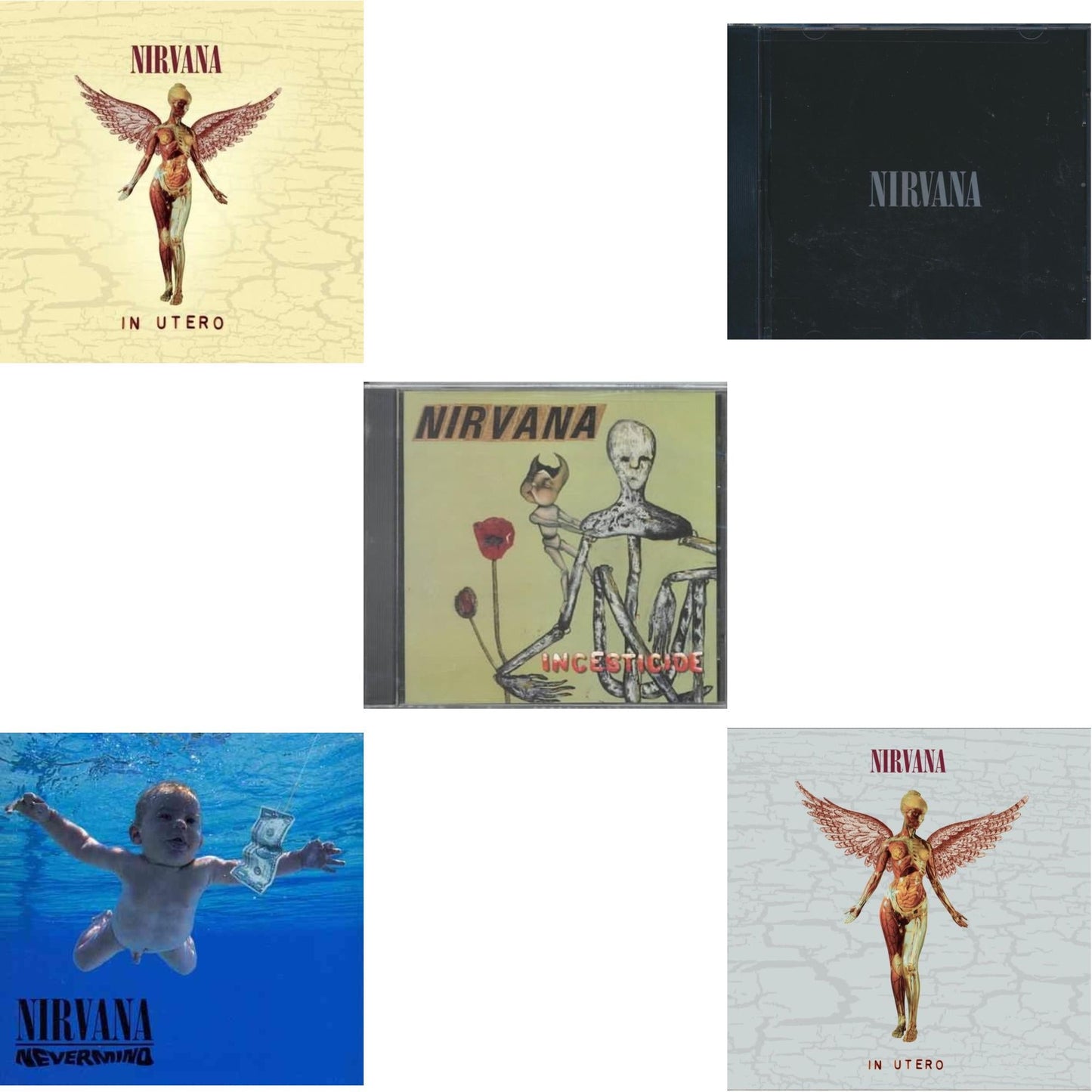 Nirvana - In Utero (30Th Anniversary) (2CD) & Nevermind & In Utero & Nirvana & Incesticide