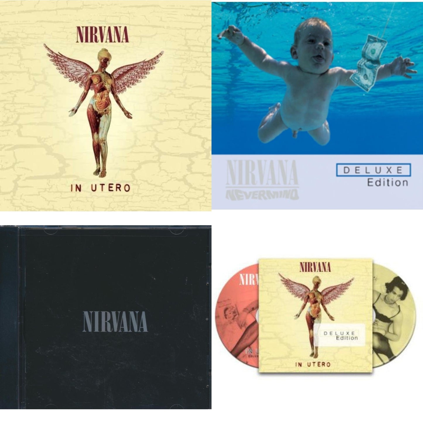 Nirvana - In Utero & Nevermind & Nirvana & In Utero - CD Bundle