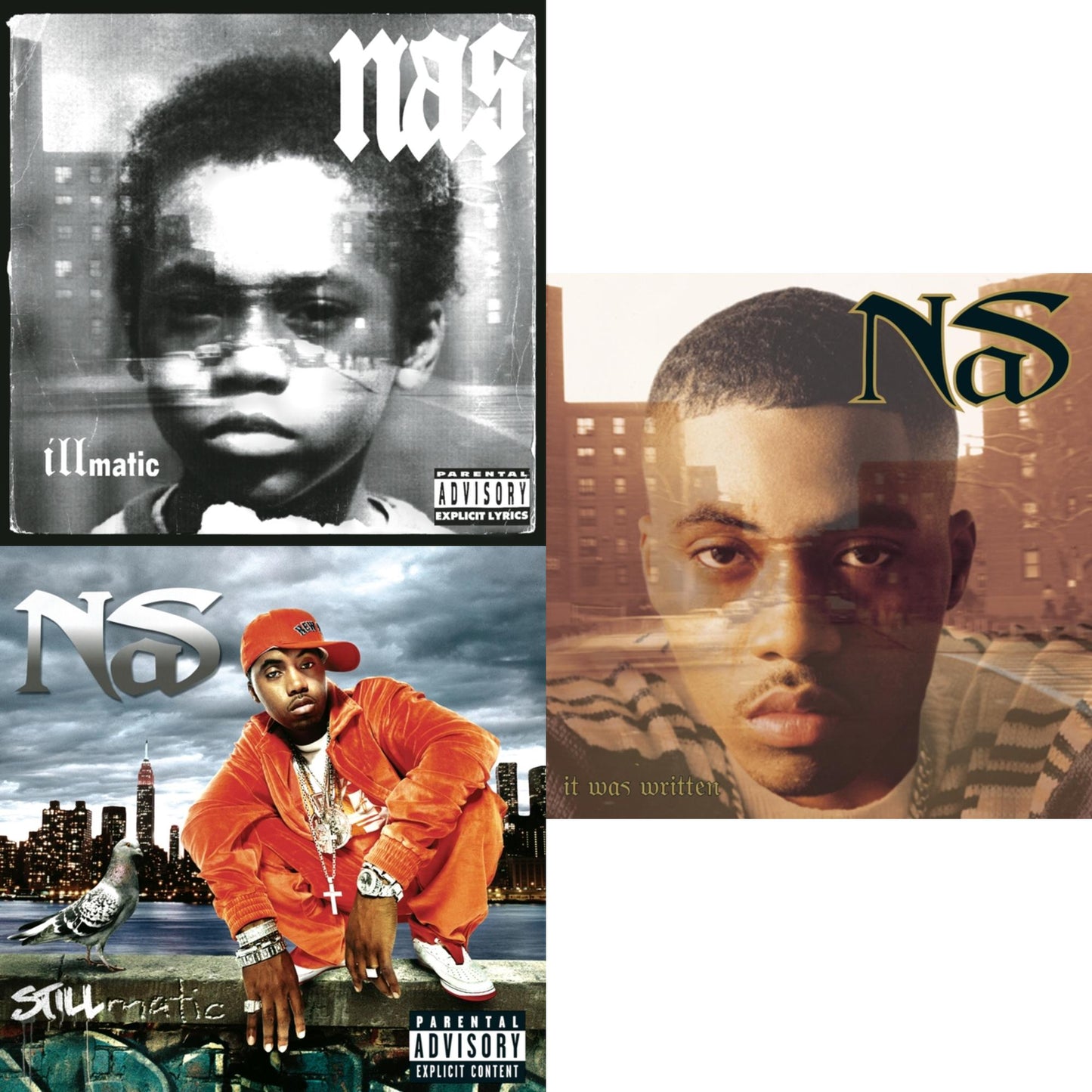 Nas - Stillmatic & Illmatic (10Th Anniversary Edition) & It Was Written - CD Bundle