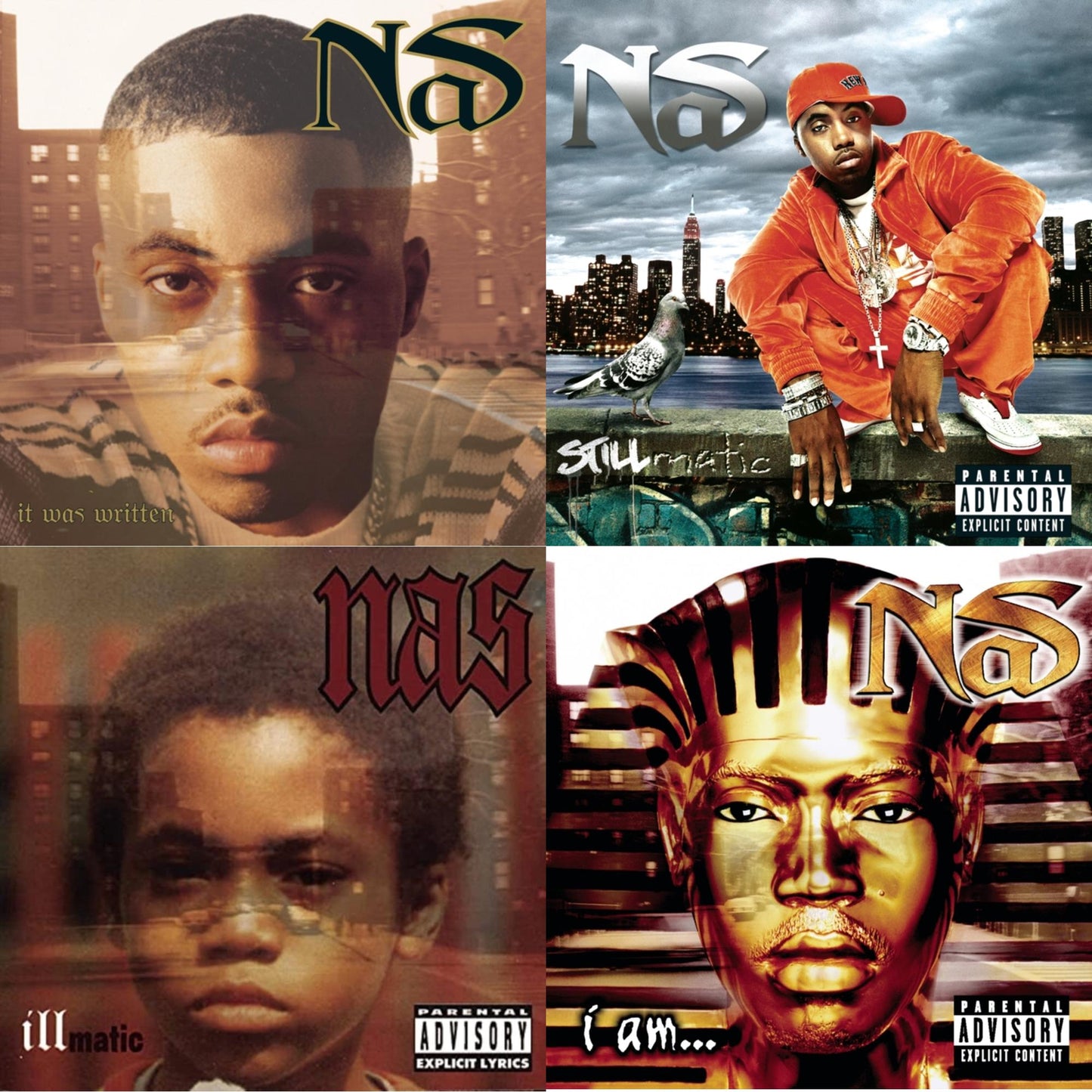 Nas - Illmatic & Stillmatic & I Am & It Was Written - CD Bundle