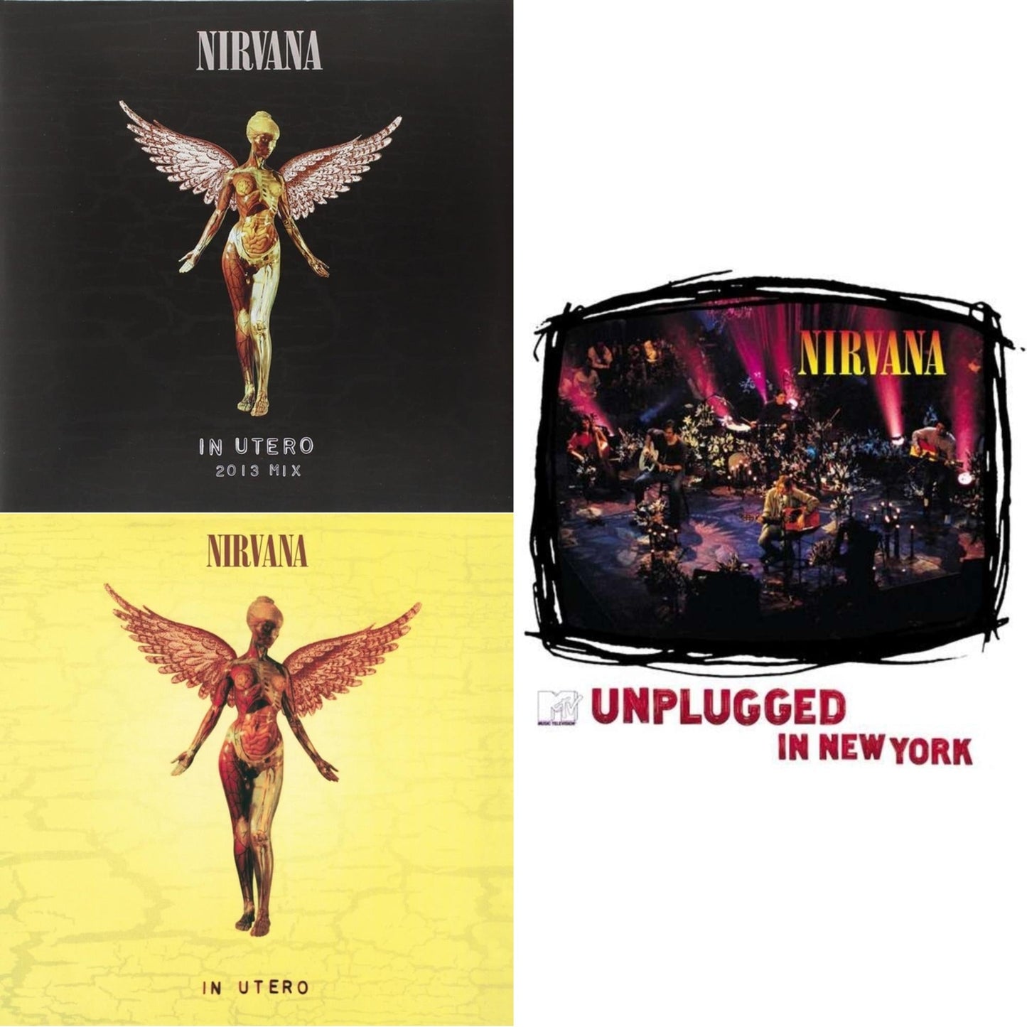 Nirvana - In Utero: 2013 Mix (2LP) & In Utero (180G/33-1/3 RPM) & Unplugged In N.Y.