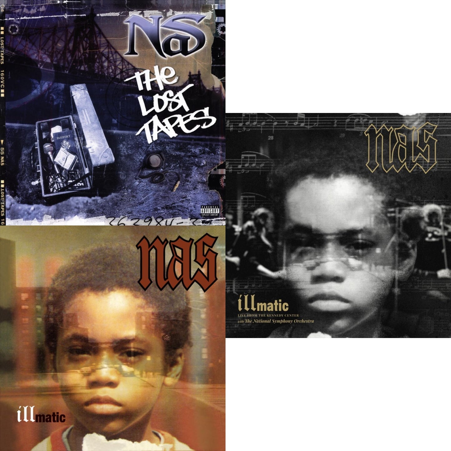 Nas - Lost Tapes (X) (2LP) & Illmatic & Illmatic: Live From The Kennedy Center (Limited 2LP/180G/Poster/Dl Card)