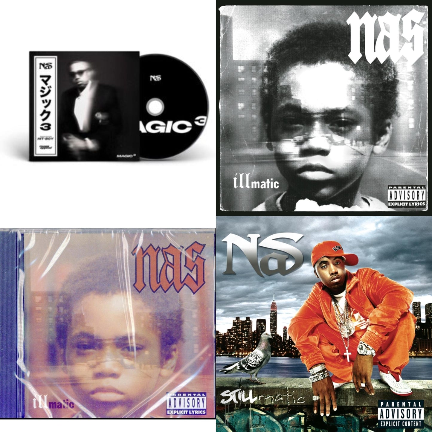 Nas - Magic 3 & Illmatic (10Th Anniversary Edition) & Illmatic & Stillmatic - CD Bundle