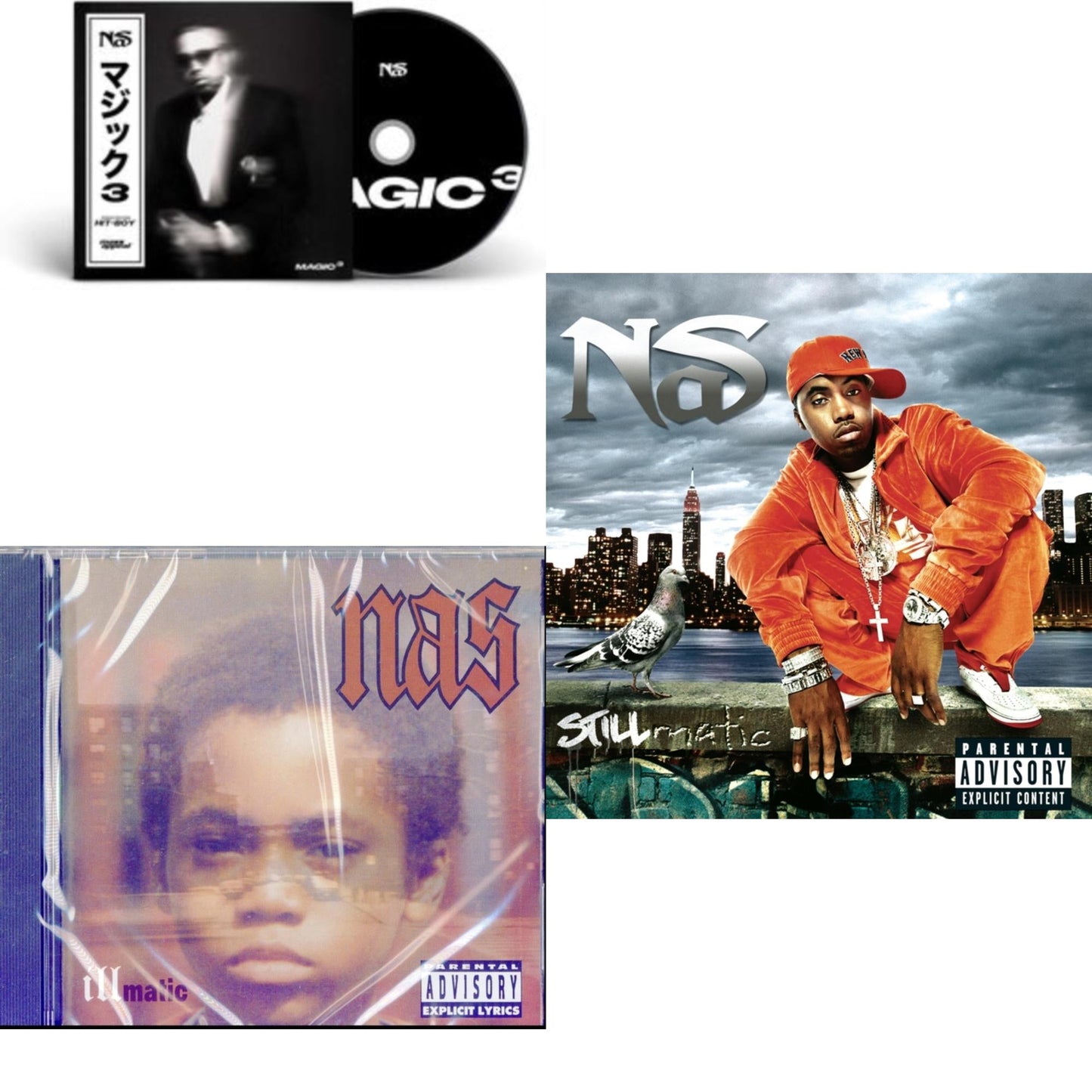 Nas - Magic 3 & Illmatic & Stillmatic - CD Bundle