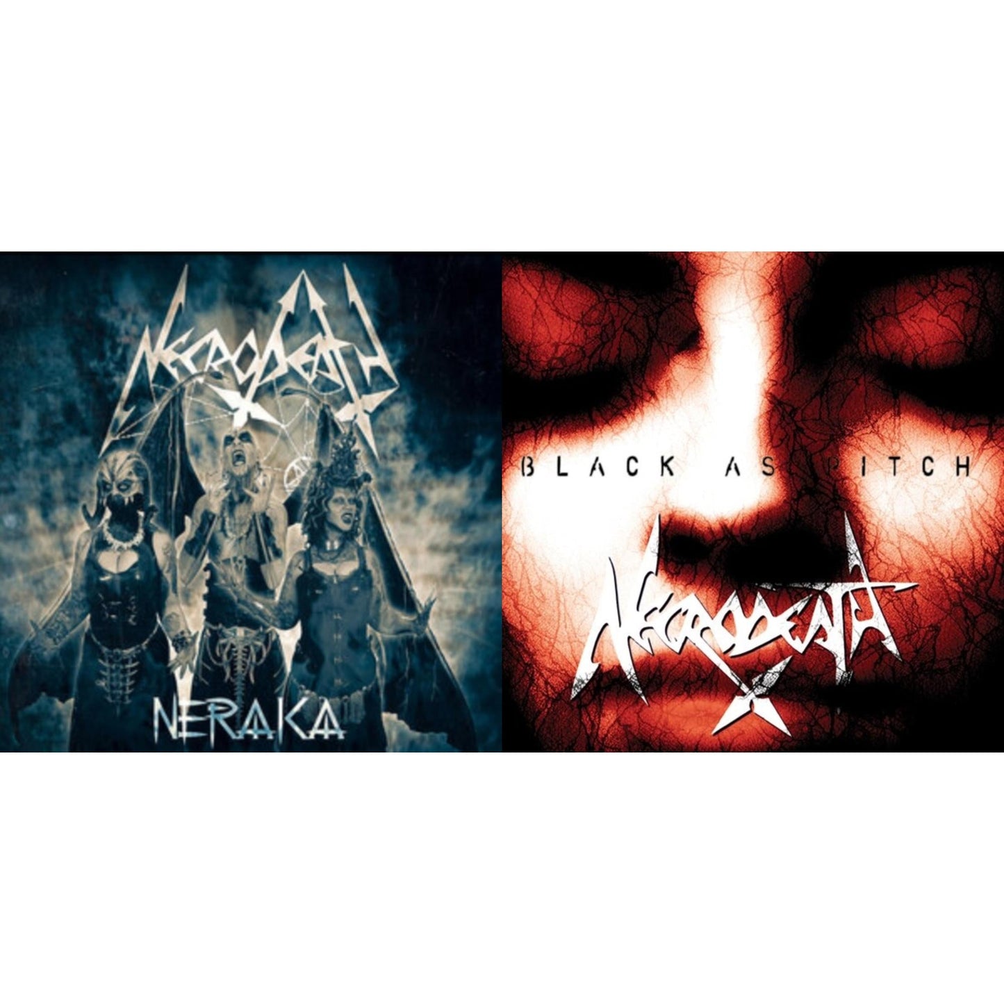 Necrodeath - Neraka & Black As Pitch - LP Vinyl Bundle