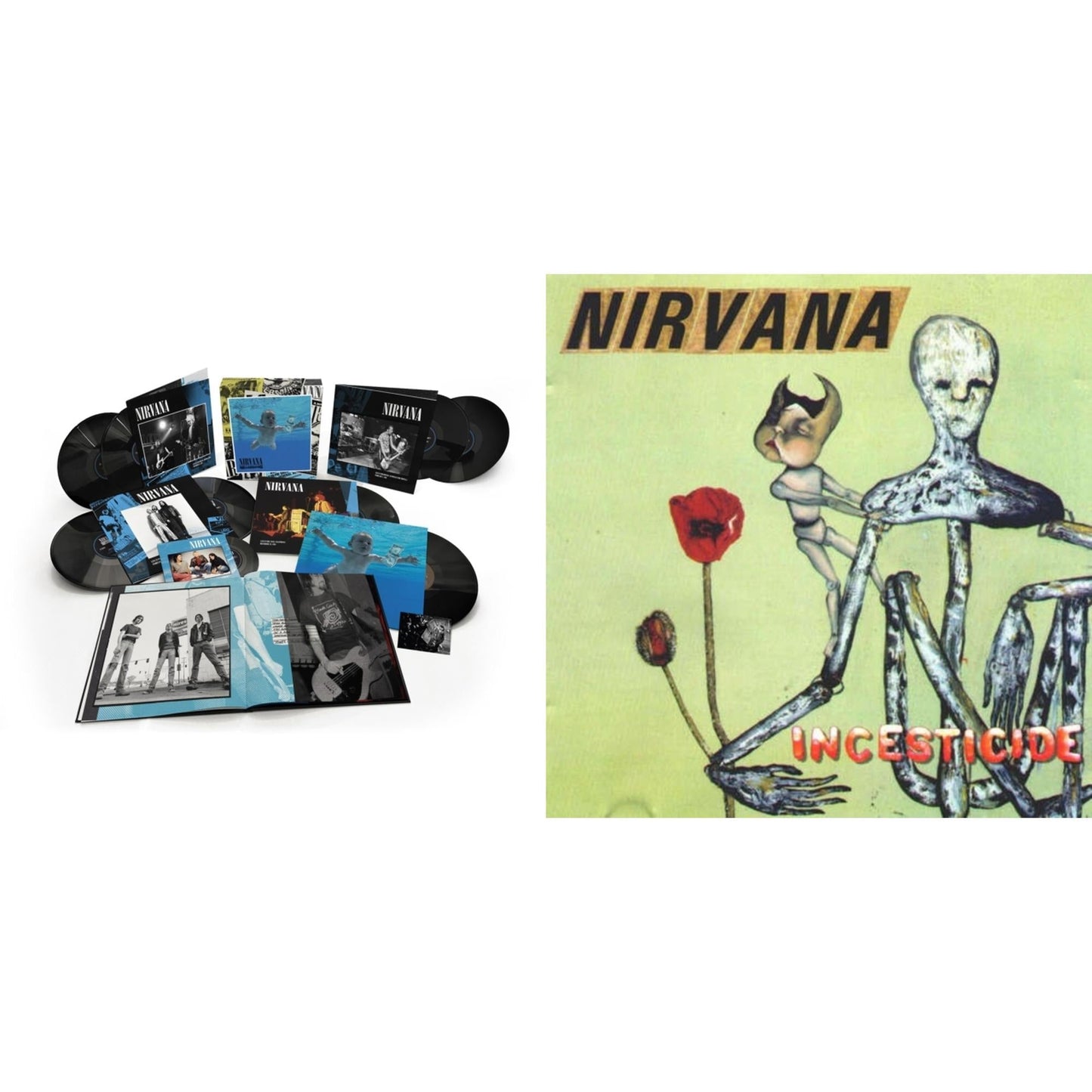 Nirvana - Nevermind (30Th Anniversary/Super Deluxe/8LP/7Inch) & Incesticide (20Th Anniversary 45RPM Edition)