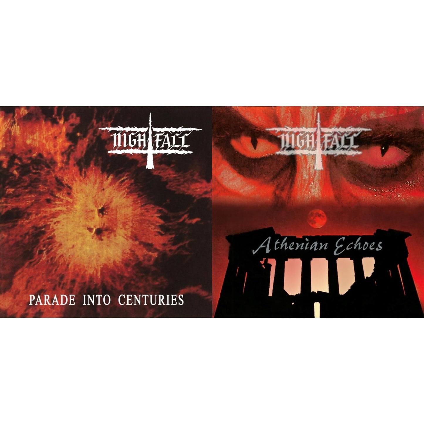 Nightfall - Parade Into Centuries & Athenian Echoes + Eons Aura - LP Vinyl Bundle