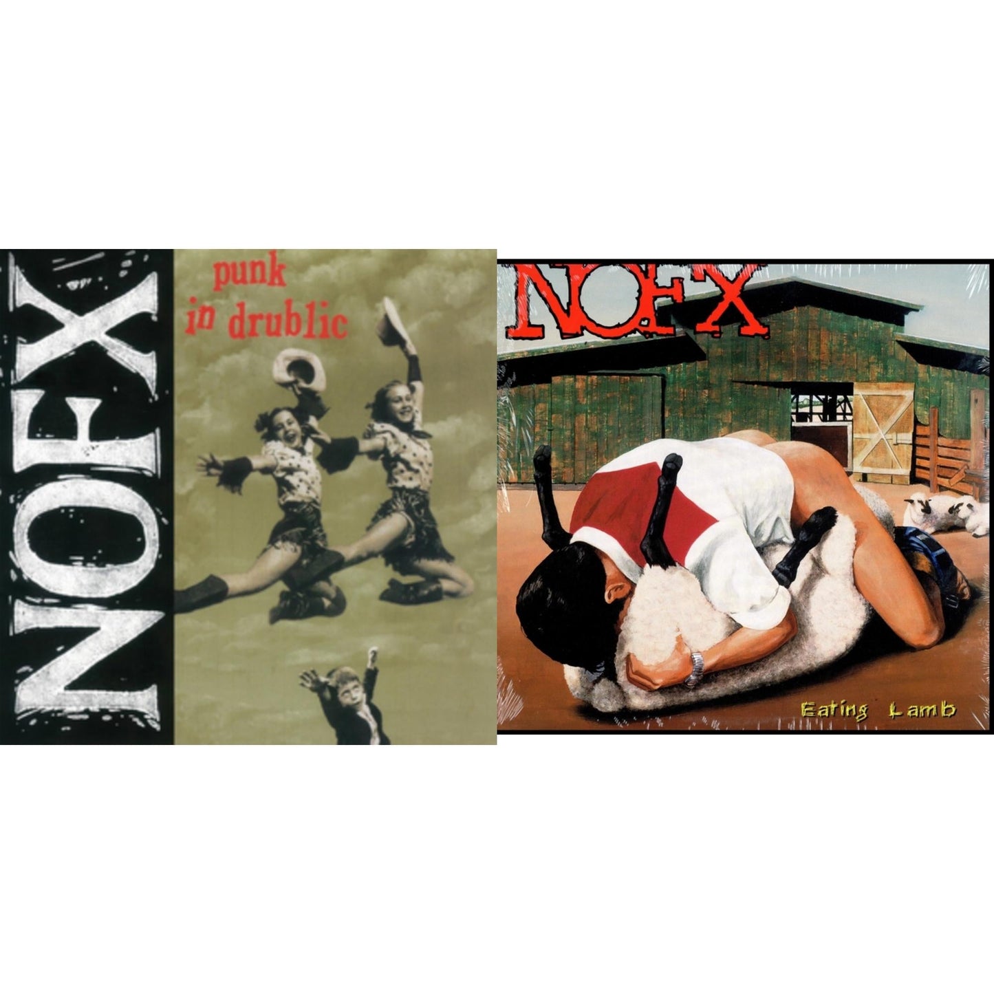 Nofx - Heavy Petting Zoo & Punk In Drublic (20Th Anniversary Reissue/Dl Card) - LP Vinyl Bundle
