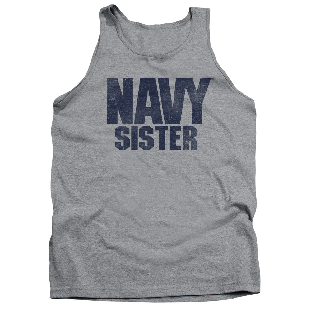 Navy Sister Mens Tank Top Shirt Athletic Heather Officially Licensed